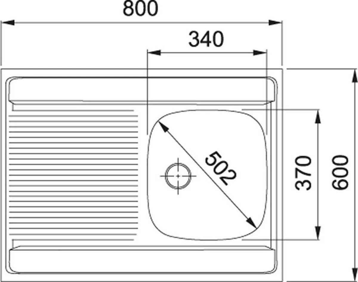 Kleine Keuken 160 Cm – Moderne Witte Keuken – Keukenblok Met Spoelbak & Sifon – Keuken Klein – Mini Keuken – Perfecthomeshop 9 Kleine Keuken 160 Cm – Moderne Witte Keuken – Keukenblok Met Spoelbak & Sifon – Keuken Klein – Mini Keuken – Perfecthomeshop - Afbeelding 7