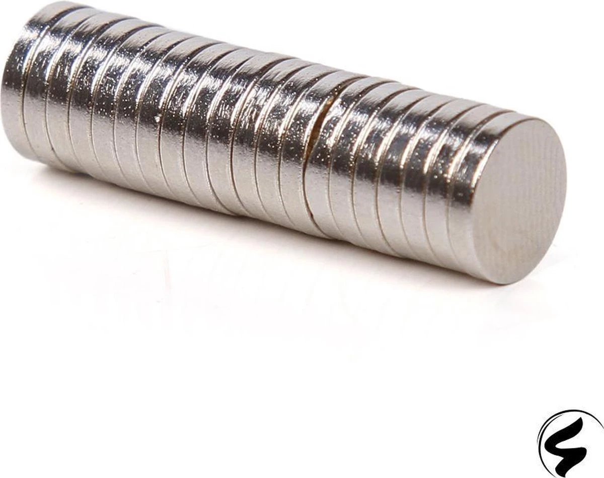 20 Stuks 8x1,5 Mm Neodymium Magneten - Rond - Sterke Zilverkleurige Magneetjes 3 20 Stuks 8x1,5 Mm Neodymium Magneten - Rond - Sterke Zilverkleurige Magneetjes