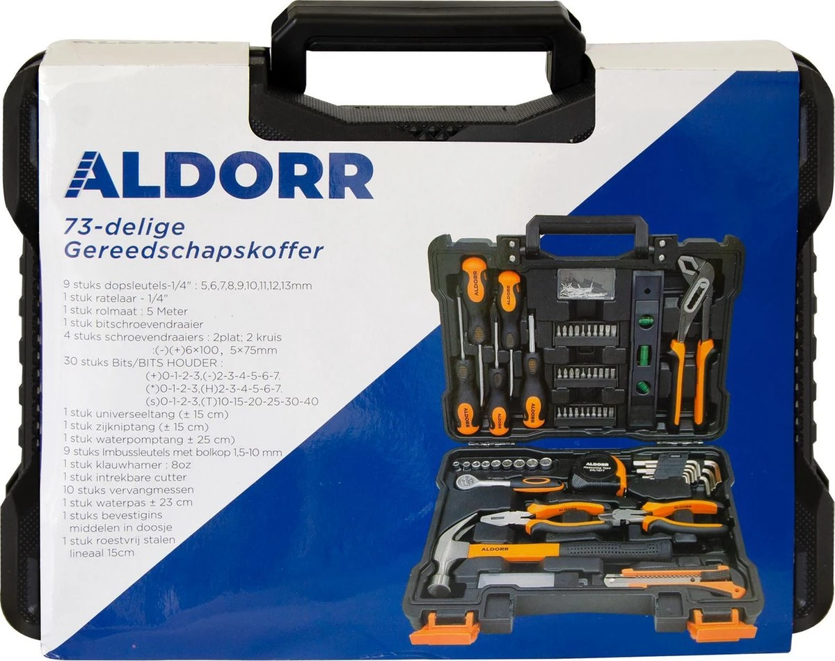 ALDORR Tools - 73-Delige Gereedschapsset In Koffer 8 ALDORR Tools - 73-Delige Gereedschapsset In Koffer - Afbeelding 6