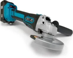 Deutsche Stahl Haakse Slijper - Slijptol - Gereedschap - Slijpmachine - Draadloos - 24V Accu - 2 Batterijen - 7000RPM - 1 Uur Snellader - 2 Zaagblad Van 125mm - Softgrip - Met Tas - Blauw -WerkPro Verkoopwinkel 1200x951 2