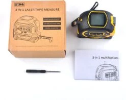 Staza - Rolmaat Multifunctionele Digitale Laser - 40M - Afstandsmeter - Elektronische Metrische Systeem - 5M Meetlint - Roestvrij - Afstandsmeters - Display - Slimme Rolmaat -WerkPro Verkoopwinkel 1200x951 8