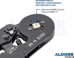 ALDORR Adereindhulstang Vierkante Persing - 0,25 Tot 10 Mm2 (AWG 23 Tot 7) - 1200-delige Accessoireset -WerkPro Verkoopwinkel 1200x952 18