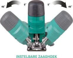VONROC Decoupeerzaag 550W – Ergonomische T Handgreep – 4 Pendelstanden – Incl. 5 Zaagbladen -WerkPro Verkoopwinkel 1200x952 6