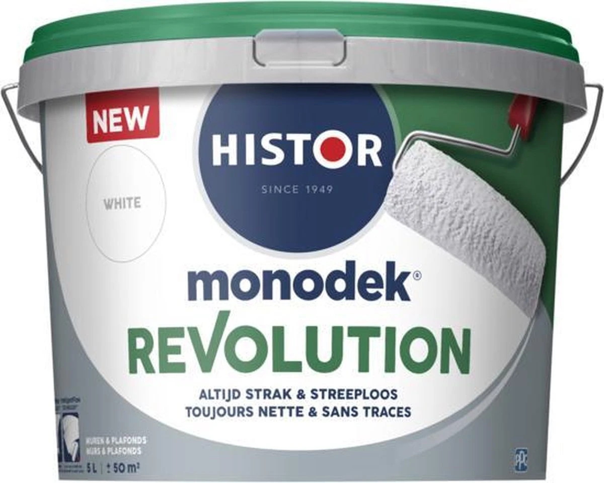 Histor Monodek Revolution - Wit - 10 Liter 5 Histor Monodek Revolution - Wit - 10 Liter - Afbeelding 3