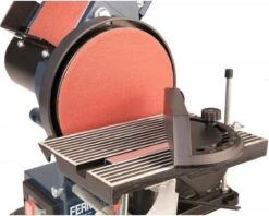 FERM BGM1022 Tafel Schijf- Bandschuurmachine - 350W Incl. 2 Schuurbanden (K80 & K120) -WerkPro Verkoopwinkel 1200x962 4