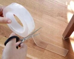 Professionele Dubbelzijdige Nano Tape - Zeflklevende Tweezijdige Transparant Montagtape - Nanotape Kleefband Plaktape Op Rol - Afwasbaar & Herbruikbaar - Grip Tape Plakband Extra Sterk - Gekko Tape - Op Maat Te Knippen - 1 Meter -WerkPro Verkoopwinkel 1200x964 15