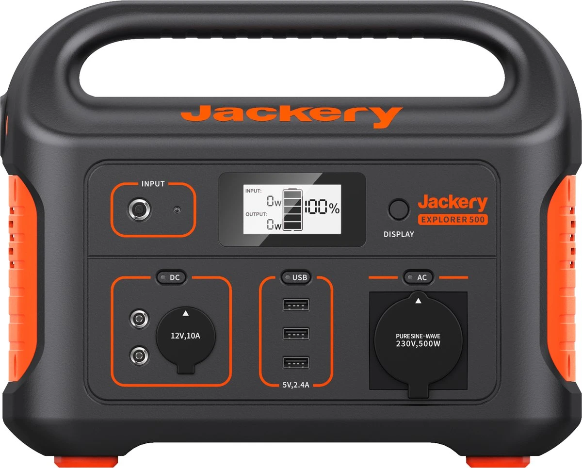 Jackery Explorer 500 - Draagbare Powerstation - Gereedschapsaccu - 230V Power Station Generator 6 Jackery Explorer 500 - Draagbare Powerstation - Gereedschapsaccu - 230V Power Station Generator - Afbeelding 4