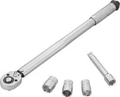 PROPLUS Draaimomentsleutel In Koffer Met 3 Doppen - Draaimomentsleutel/Dynamometrische Sleutel - Auto Gereedschap