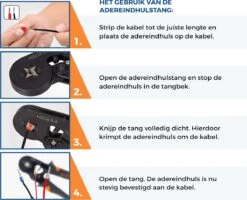 ALDORR Adereindhulstang Vierkante Persing - Krimptang - 0,25 Tot 10 Mm2 (AWG 23 Tot 7) -WerkPro Verkoopwinkel 1200x971 6
