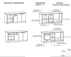 Belfurn - Keukenkast - Onderkast Cooking 180cm In Witte Melamine Met Eiken Blad -WerkPro Verkoopwinkel 1200x972 1