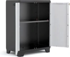 Keter Linear Opbergkast Laag - 1 Plank- 39x68x90cm - Zwart/Grijs -WerkPro Verkoopwinkel 1200x976 19