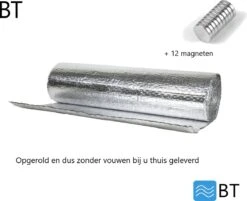 Radiatorfolie Inclusief 12 Magneten Van BT®. Isolatie Mat 420 Cm X 74 Cm 3,1 M2. Isolatiemat Voor Radiatoren. Energiebesparend En Behagelijker Wonen Met De Isolatiemat Voor Radiatoren Van BT