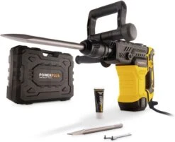 Powerplus POWX11831 Breekhamer - Boorhamer - Hamerboor En Beitel - 1300W - 18 Joule - SDS Max - Incl. Gereedschapskoffer En 2 Beitels - Voor Beton En Steen