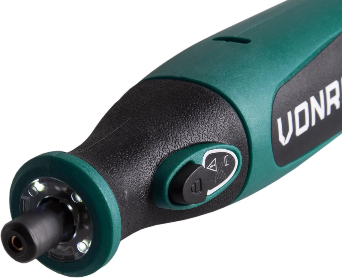 VONROC Accu Multitool – Roterend – 8V – Incl. 24 Accessoires, Oplader & Opbergtas 6 VONROC Accu Multitool – Roterend – 8V – Incl. 24 Accessoires, Oplader & Opbergtas - Afbeelding 4