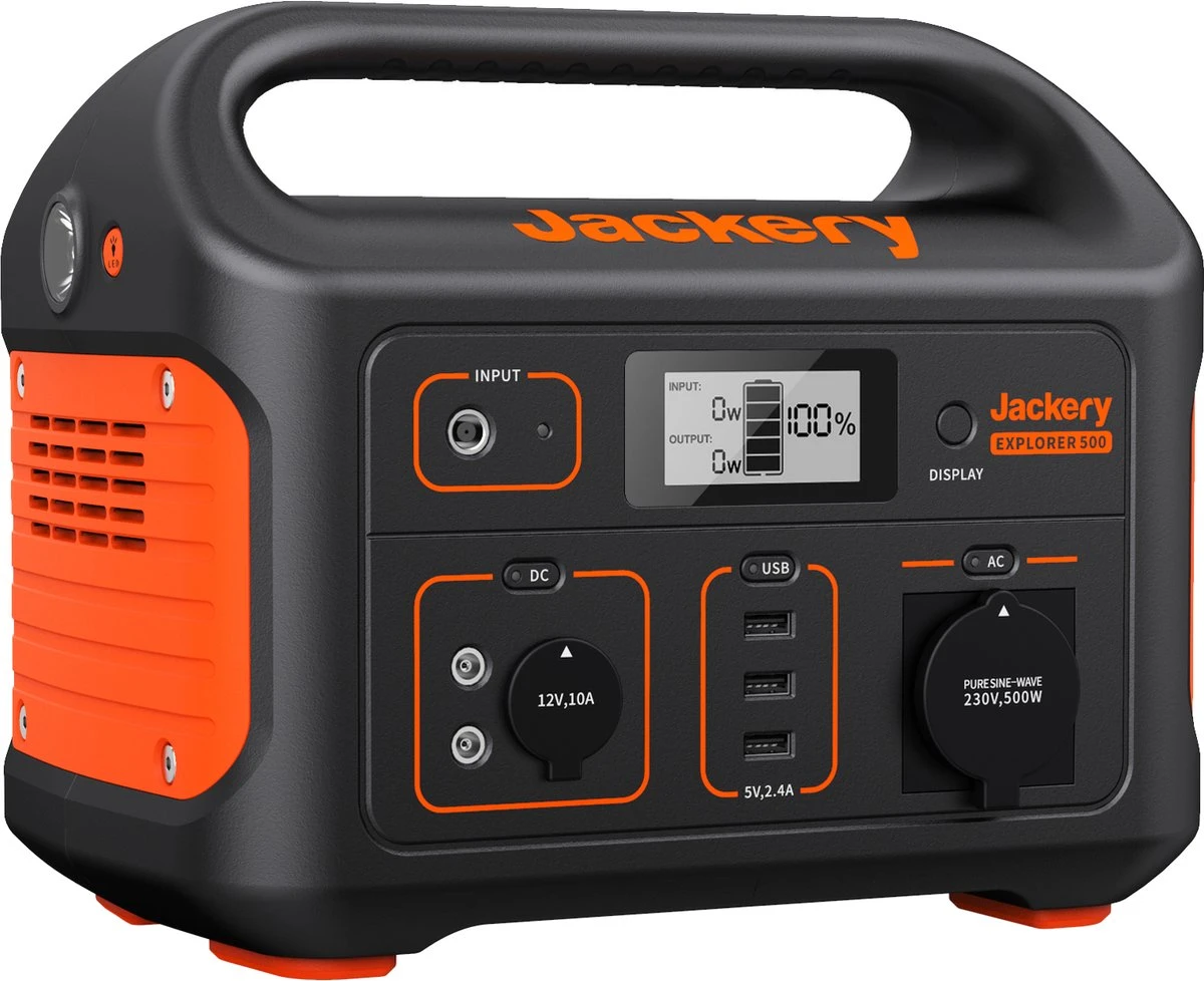 Jackery Explorer 500 - Draagbare Powerstation - Gereedschapsaccu - 230V Power Station Generator 3 Jackery Explorer 500 - Draagbare Powerstation - Gereedschapsaccu - 230V Power Station Generator