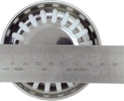 Gootsteen Afvoerstop Voor De Keuken 80 Mm - Afvoerplug - Korfplug - Universeel - Spoelbak Zeef - Ontstopper - Zeef - Gootsteen Plug - 1 Stuk - RVS -WerkPro Verkoopwinkel 1200x983 5