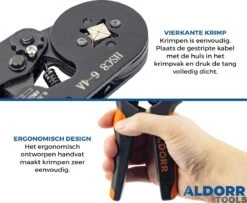 ALDORR Adereindhulstang Vierkante Persing - 0,25 Tot 10 Mm2 (AWG 23 Tot 7) - 1200-delige Accessoireset -WerkPro Verkoopwinkel 1200x984 13
