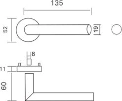 Slotman Solutions Mat Zwart Deurklink RVS Met Rond Rozet En Sleutelgat - Deurkruk Zwart Voor Stijlvolle En Elegante Uitstraling -WerkPro Verkoopwinkel 1200x984 5