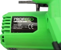Profeco Cirkelzaag 1300W - Ø185mm - Handcirkelzaag Elektrisch - Met Parallelgeleider - Incl. 24T Zaagblad -WerkPro Verkoopwinkel 1200x986 5