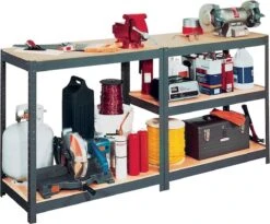 Avasco Opbergrek/ Stellingkast Strong 175 Gegalvaniseerd - 875 Kg Draagkracht - 180x120x40 Cm -WerkPro Verkoopwinkel 1200x998 11