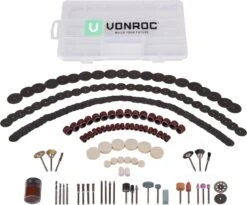 VONROC Roterende Multitool – Accessoireset – 192 Stuks – Universeel – Voor Roterende Multitools