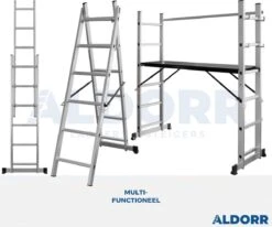 ALDORR Home - 2x6 Multifunctionele Kamersteiger - Ladder - Werkhoogte 2,60 Meter 9 ALDORR Home - 2x6 Multifunctionele Kamersteiger - Ladder - Werkhoogte 2,60 Meter -WerkPro Verkoopwinkel 1200x999 13
