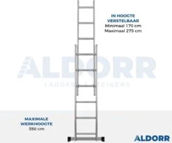ALDORR Home - 2x6 Multifunctionele Kamersteiger - Ladder - Werkhoogte 2,60 Meter 11 ALDORR Home - 2x6 Multifunctionele Kamersteiger - Ladder - Werkhoogte 2,60 Meter -WerkPro Verkoopwinkel 1200x999 14