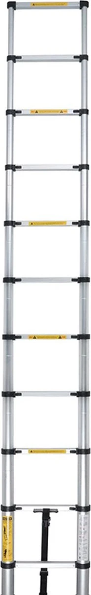 Merkloos B.I.T. - Telescopische Ladder 3.20 Meter - Home - Met Softgrip - Met Stabilisatievoet
