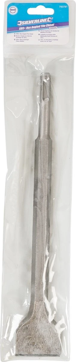 Silverline 6-hoekige, Schuine SDS-Plus Tegelbeitel 250mm 4 Silverline 6-hoekige, Schuine SDS-Plus Tegelbeitel 250mm - Afbeelding 2