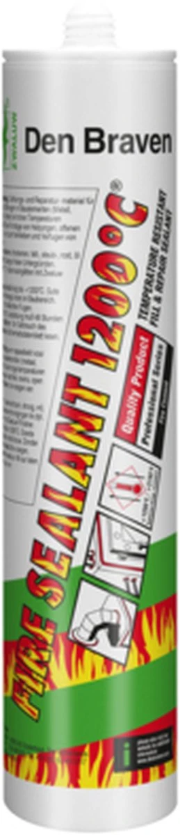 Zwaluw Fire Sealant 1200°c Kachelkit Zwart 310ml 3 Zwaluw Fire Sealant 1200°c Kachelkit Zwart 310ml
