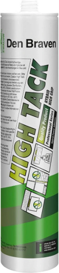 Zwaluw Den Braven High Tack Lijmkit - Wit - 290ml -WerkPro Verkoopwinkel 261x1200