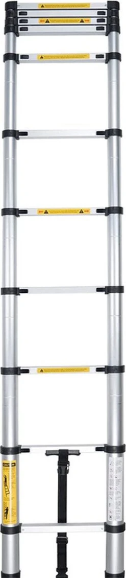 Merkloos B.I.T. - Telescopische Ladder 3.20 Meter - Home - Met Softgrip - Met Stabilisatievoet -WerkPro Verkoopwinkel 262x1200