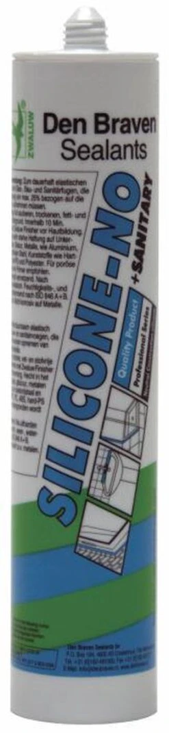 ZwaluwKit - Silicone-NO Koker - Sanitair -310ml - 3184 - Grijs -WerkPro Verkoopwinkel 277x1200