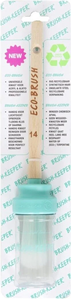 BrushKeeper, Dé Meest Duurzame Verfkwast Met Houder-nr 14-acryl&alkyd-een Mooi EcoKado! -WerkPro Verkoopwinkel 286x1200