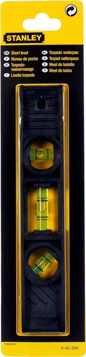 STANLEY Torpedo - Waterpas - 20 Cm 4 STANLEY Torpedo - Waterpas - 20 Cm - Afbeelding 2