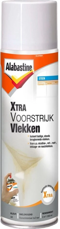 Alabastine Xtra Voorstrijk Vlekken - Wit - Spuitbus - 500 Ml -WerkPro Verkoopwinkel 315x1200