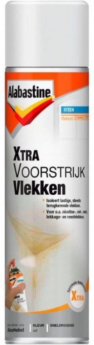 Alabastine Xtra Voorstrijk Vlekken - Wit - 250 Ml 4 Alabastine Xtra Voorstrijk Vlekken - Wit - 250 Ml - Afbeelding 2