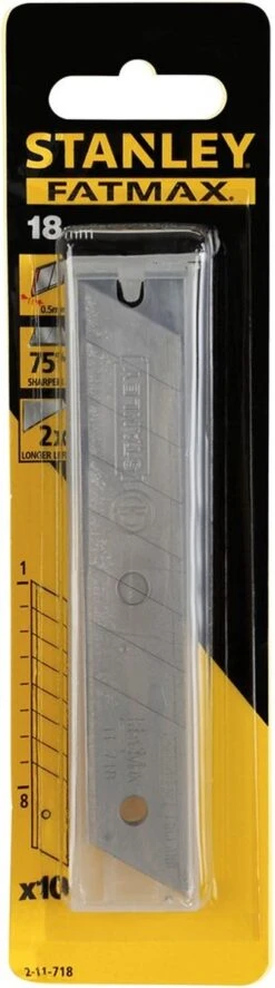 Stanley FatMax - Reserve Afbreekmes 18mm - 10 Stuks -WerkPro Verkoopwinkel 334x1200