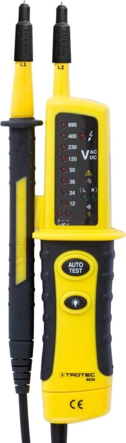 TROTEC Tweepolige Spanningstester BE20 -WerkPro Verkoopwinkel 343x1200