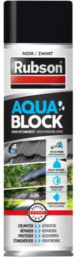 Rubson Aquablock Rubberspray 300 Ml - ZWART - Vloeibaar Rubber Seal - Rubber Spray - Rubber Coating -WerkPro Verkoopwinkel 357x1200 3