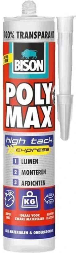 Bison PolyMax High Tack Express 300 Gram - Transparant -WerkPro Verkoopwinkel 364x1200 5