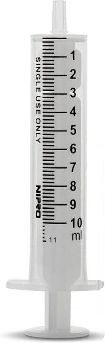 Niet Medische Spuitjes Zonder Naald, 10ml Met Ml Indeling 9st. Per Verpakking 3 Niet Medische Spuitjes Zonder Naald, 10ml Met Ml Indeling 9st. Per Verpakking