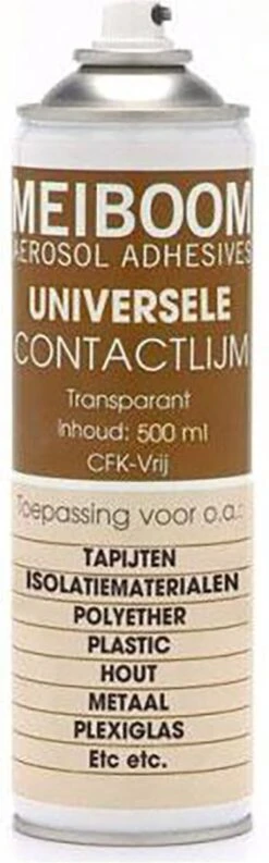 Meiboom Universele Contactlijm Spraylijm / Spuitlijm - Professionele Spuit Lijmspray 500ML