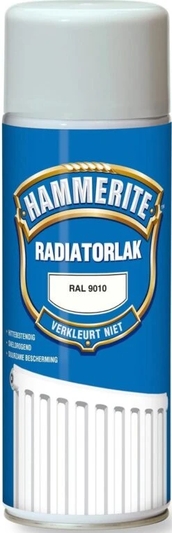 Hammerite Radiatorlak Kleurvast Ral 9010 0,4 Ltr