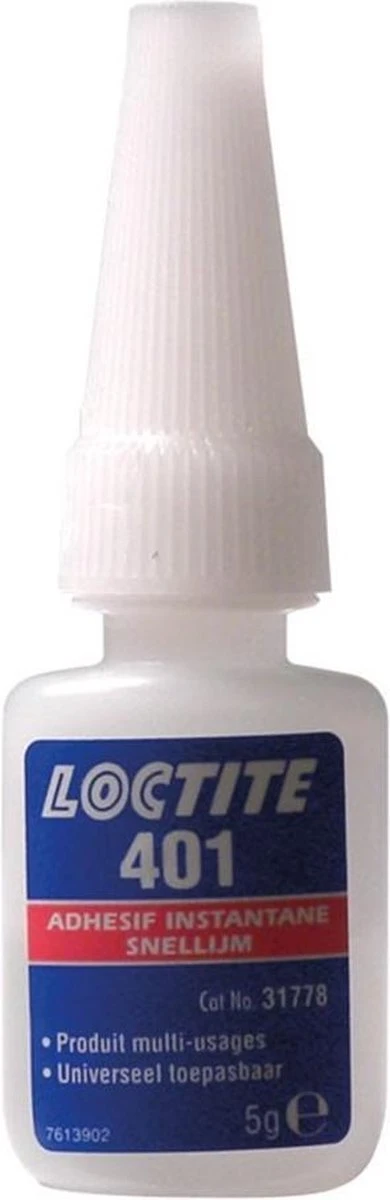Loctite Snellijm 401-5gr Tube Cyanoacrylaat 31778 7 Loctite Snellijm 401-5gr Tube Cyanoacrylaat 31778 - Afbeelding 5