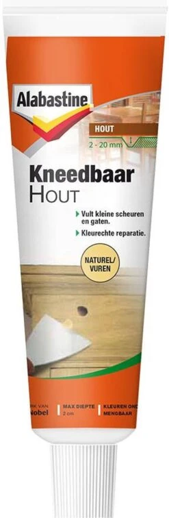 Alabastine Kneedbaar Hout - Naturel - 75 Gr -WerkPro Verkoopwinkel 392x1200 9