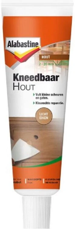 Alabastine Kneedbaar Hout - Licht Eiken - 75 Gr -WerkPro Verkoopwinkel 396x1200 1