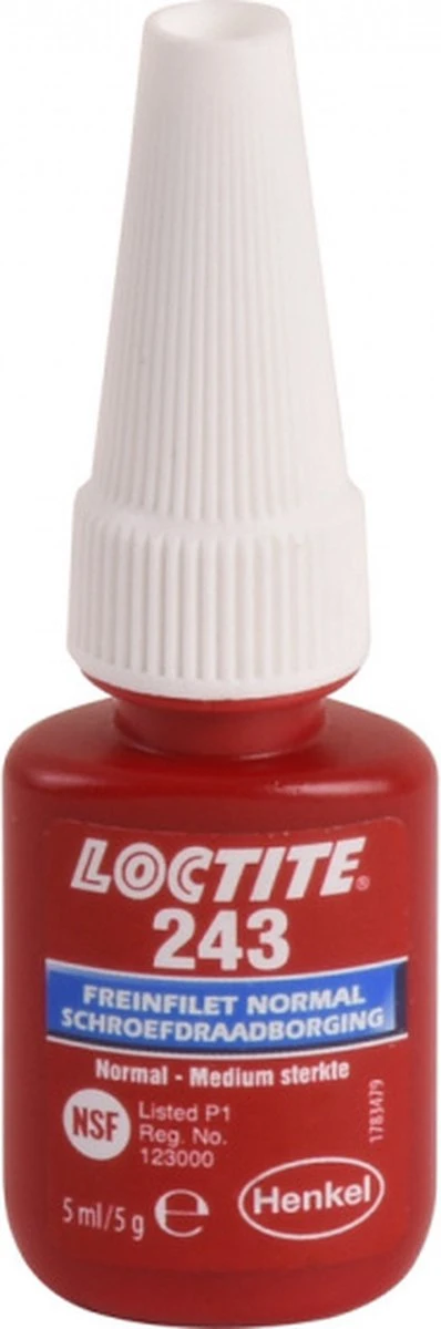Loctite 243 Borgmiddel Medium (blauw) 5ml 5 Loctite 243 Borgmiddel Medium (blauw) 5ml - Afbeelding 3