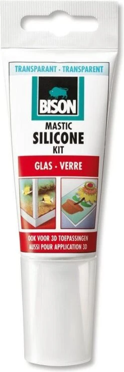 Bison Siliconenkit Glas Tube - Transparant - 60 Ml