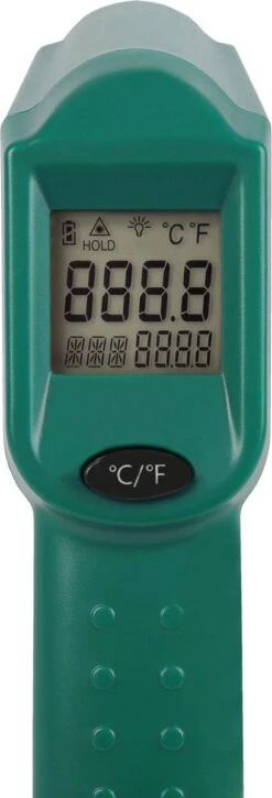 VONROC Digitale Infrarood Thermometer – Laser – Meetbereik -40°C Tot 530°C – Incl. 2 Batterijen 10 VONROC Digitale Infrarood Thermometer – Laser – Meetbereik -40°C Tot 530°C – Incl. 2 Batterijen -WerkPro Verkoopwinkel 409x1200 2